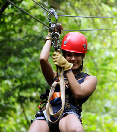 Ziplining in Bocas del Toro, Panama